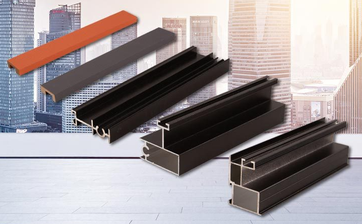 Sliding door wardrobe aluminum alloy aluminum material spray semi-hidden coverin