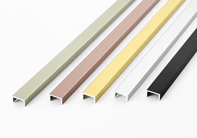 Aluminum alloy U-shaped decorative strips 