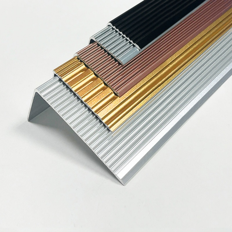 河北夏洛特建材加厚铝合金楼梯防滑条重磅上市 大理石踏步压边条守护安全美学