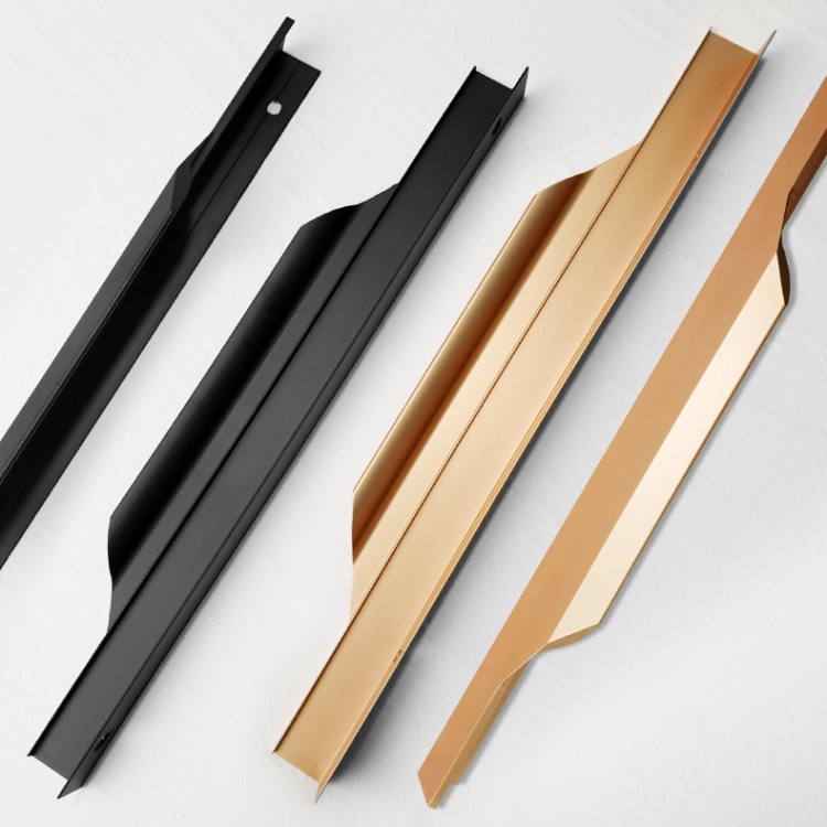 河北夏洛特建材推出免开槽通顶加长拉手 定制铝合金家具拉手解决方案